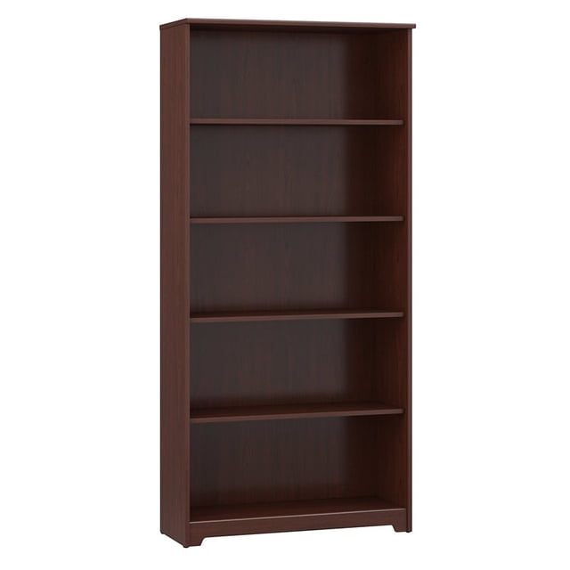 Pemberly Row 5 Shelf Bookcase in Harvest Cherry
