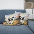 thumbnail image 2 of Welcome Spring Fairy Papillon in Flower Meadow Pillow Cushion Double Sided Pap Butterfly Dog Lover Throw Pillow - 13002, 2 of 4