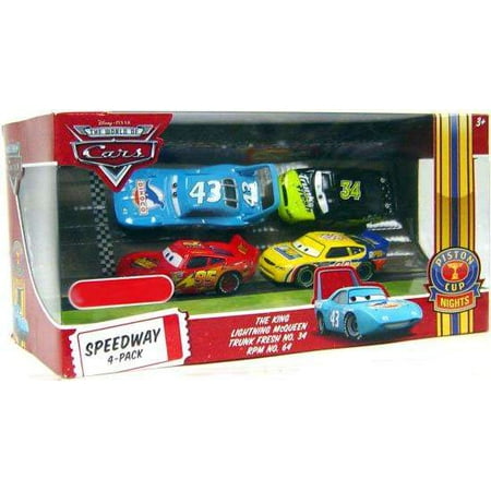 Disney Cars Multi-Packs Speedway 4-Pack Diecast Car Set (Set #1)