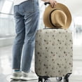 thumbnail image 2 of Beige Leaf Butterfly Pattern Luggage Cover Fashion Suitcase Cover Baggage Covers Fit 25-28 Inch Luggage (Go Travel), 2 of 5