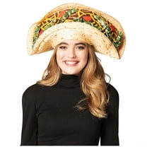 Rasta Imposta Adult Taco Hat Costume - Size One Size Fits Most - Beige