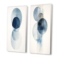 thumbnail image 3 of Designart "Retro Blue Unity Minimal Orbital III" Modern Geometric Wall Art Set Of 2 - Modern Blue Canvas Set For Living Room Decor, 3 of 6