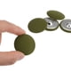 thumbnail image 4 of 10uds 48L Tela Paño Cubierto Botón 30mm Redondo Metal Vástago Costura Botones para Trajes Vestido Blusas, Marino Verde, 4 of 5