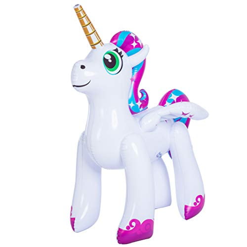 JOYIN Inflatable Unicorn Yard Sprinkler Alicorn/ Pegasus Lawn Sprinkler for Kid 