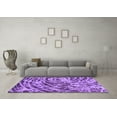 thumbnail image 3 of Ahgly Company Indoor Round Abstract Purple Modern Area Rugs, 6' Round, 3 of 4