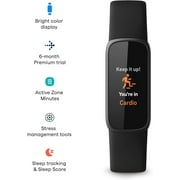 Fitbit Luxe Fitness & Wellness Tracker - Black/Graphite Stainless Steel