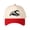 Red, variant on Mallard Duck Letter Embroidered Color Block Trucker Hat Unisex Adjustable Cotton Breathable Fashion Cap for Travel Daily Wear