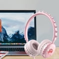 thumbnail image 6 of Linyer Wired Headphones Stereo Children Earphones with Microphone Adjustable Headband Headset Household Computer Accessories Gifts Pink, 6 of 8