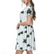 thumbnail image 2 of Fotbe Sea Turtle Vestido Largo de Moda para Mujer, Vestido Tipo Camiseta con Manga Corta y Estilo Casual a Rayas y Bloques de Color, 2 of 6