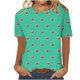 thumbnail image 1 of Camisetas Casuales de Manga Corta con Cuello de Tripulación Impresa de San Valentín Tee Gráfica Ligera Top 95% Poliéster 5% Elastano para el Uso Diario, Camiseta de Moda Cómoda, 1 of 8