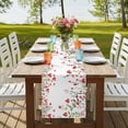 thumbnail image 4 of Table Runners 72 Inches Long Dress Scarves, Valentine's Day Farmhouse Kitchen Table Runner, Coffee Tablerunners, Watercolor Love Floral Leaves Spring 16x72 Inch, 4 of 9