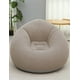 thumbnail image 4 of LO NECESITO Sillón inflable puff aterciopelado cómodo color beige, 4 of 5