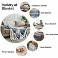 thumbnail image 6 of Spring Floral Flannel Throw Blanket for Couch,Lightweight Fleece Soft Cozy Bed Blankets for Boys Girls Adults Kids,Blue Tulip Summer Botanical Rustic All Season Personalized Car Blanket 30 x 40 Inch, 6 of 9