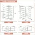 thumbnail image 4 of Sorbus Acrylic Cosmetic Makeup Organizer 18 Drawers Clear Stackable Storage Bins For Jewelry And Office Supplies Organizer- 4Pc, 4 of 7