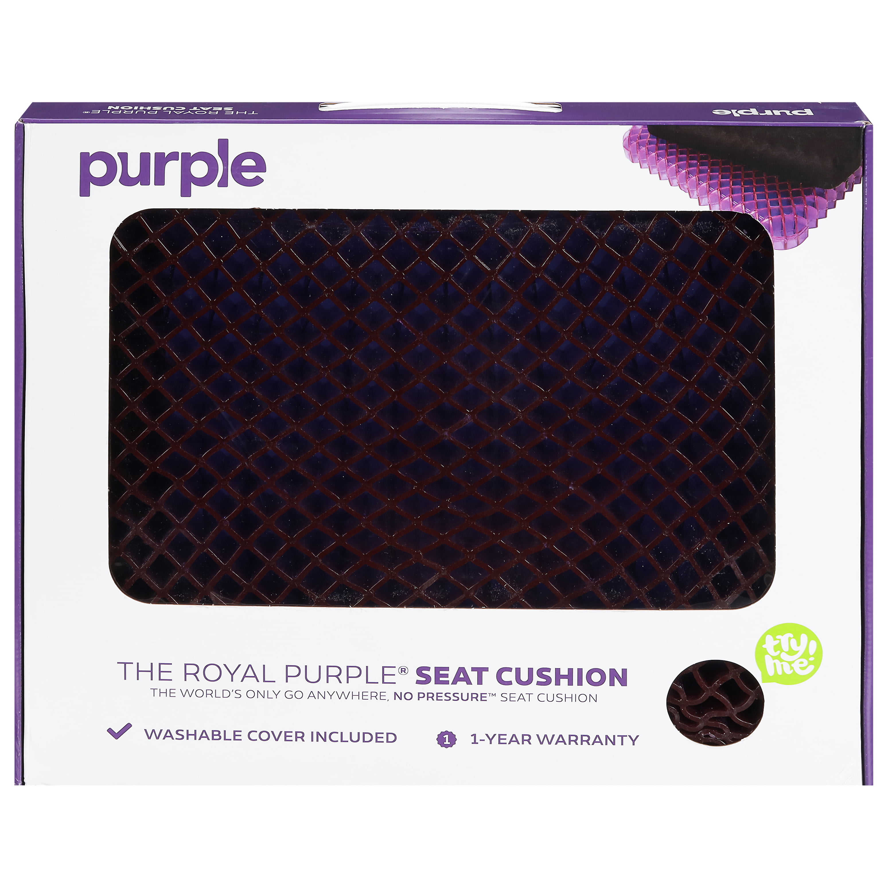 Purple Royal Seat Cushion - Seat Cushion for The Car Or Office Chair -  Temperature Neutral Grid : Baby 