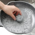 thumbnail image 3 of Big Clearance! 4pcs Premium Scrubbers Cast Iron Cleaner Stainless Steel Chainmail Scrubber for Cast Iron Pan for Kitchen Restaurant Hotel, 3 of 6