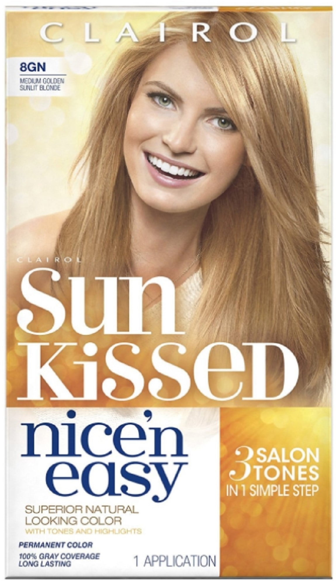 Clairol Nice N Easy Sun Kissed Permanent Hair Color 8gn