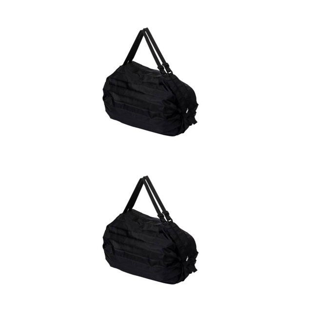 Redempat Foldable Storage Bags For Travel Travel Packing Solution Space-saving Shopping Bag For Travel black 2Set