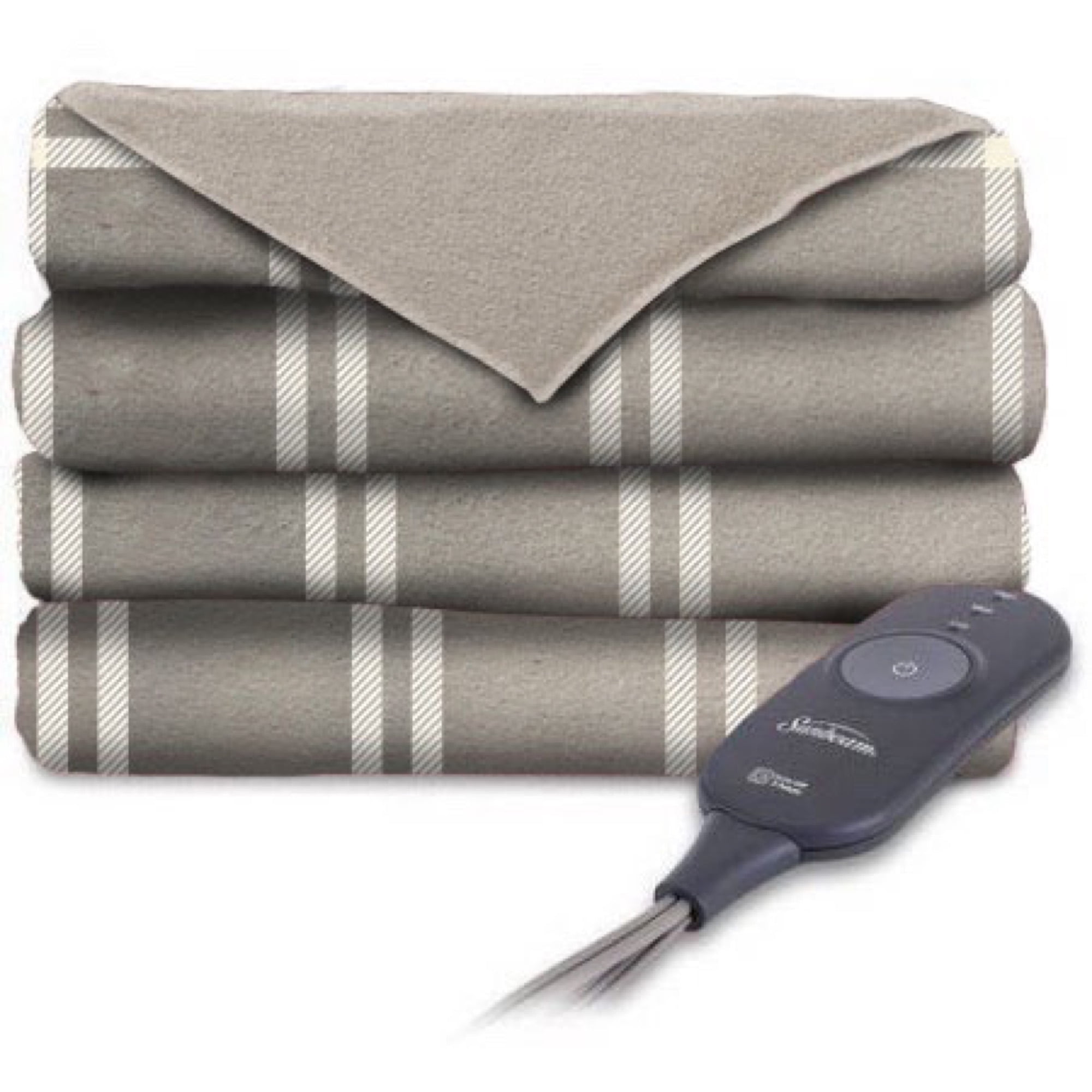 Sunbeam Electric Heated Microplush Throw Blanket, Mushroom