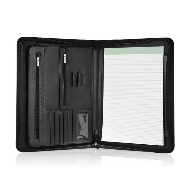 Zippered Multifunctional A4 Portfolio Professional Padfolio File