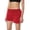 Red, variant on Women Gingham Boy Shorts Smocked Plaid Bloomers Cute Frill Ruffle Micro Shorts Bottoms Pettipants