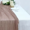 Efavormart 10FT Dusty Rose Cheesecloth Table Runner, Gauze Fabric Boho ...
