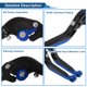 thumbnail image 4 of Palancas de freno y embrague cortas/largas Unique Bargains para YAMAHA MT-03 18-22, palanca de freno ajustable en 6 posiciones, aleación de aluminio, mango negro con extremo azul, 4 of 7