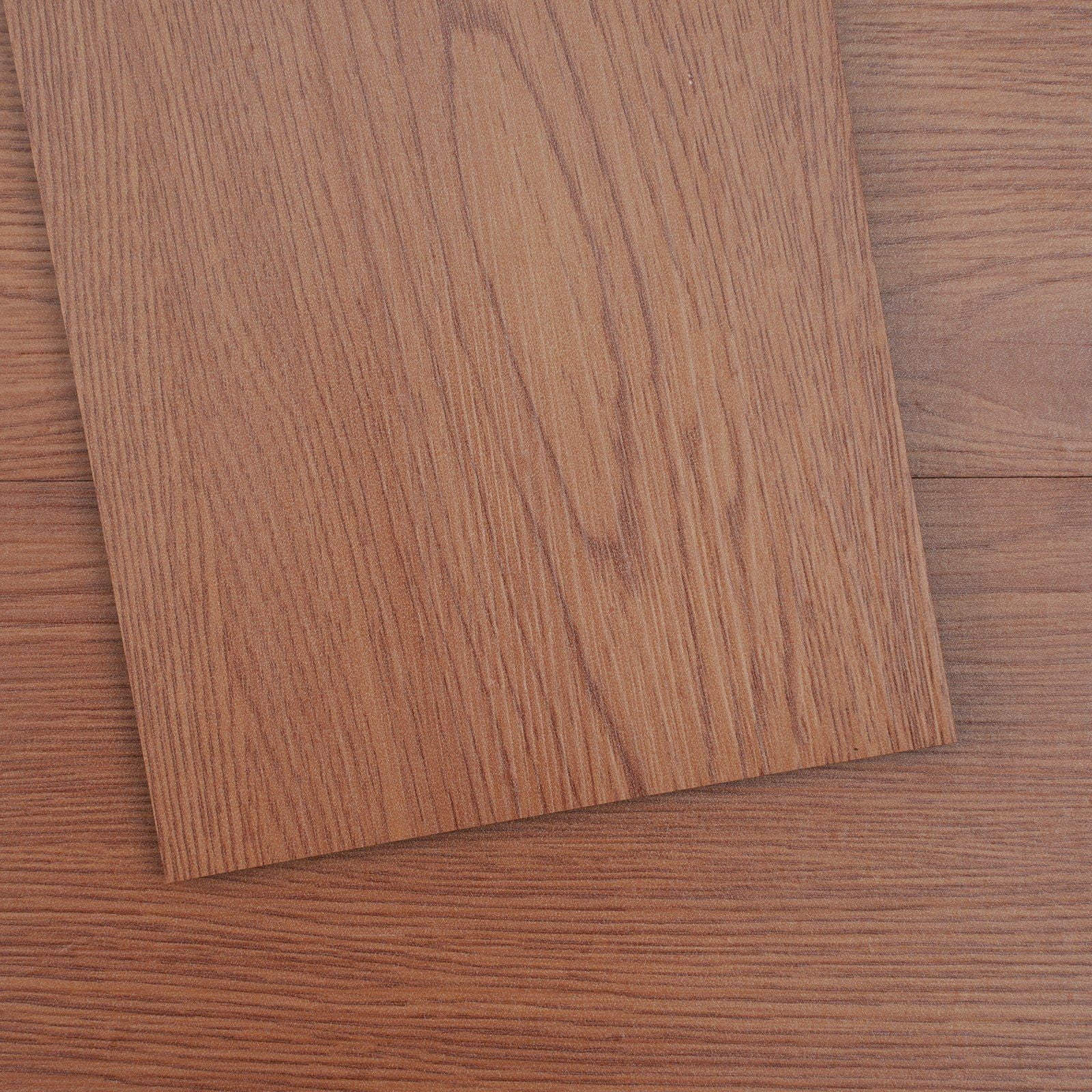 36-Pack Self-Adhesive Vinyl Floor Tiles, 36x6 Inch Peel & Stick Wood Plank Flooring, 2.5mm Thick, Deep Brown Wood Grain, Waterproof DIY Floor for Kitchen, Bedroom, Bathroom – Easy Install