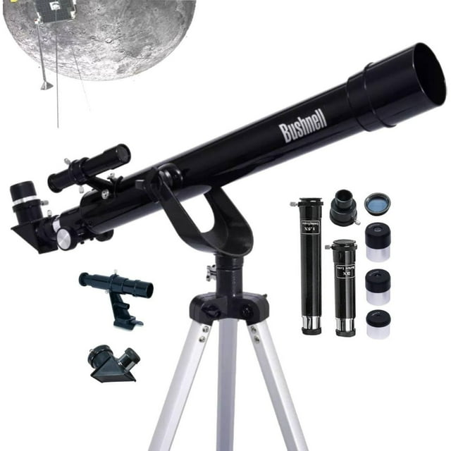 Telescopio Astronómico Refractor Bushnell Espacio Profundo 50x600 mm para niños y Principiantes. Observación Astronómica y Terrestre