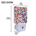 thumbnail image 4 of Yayeee LED Plug in Night Light for The Home with Auto Dusk to Dawn Light Sensors, 2 Pack, Light Colorful Circles, 4 of 6