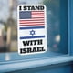 thumbnail image 5 of América se encuentra con la bandera de Israel, pegatina de banderas israelíes, calcomanía para la pared de la ventana del autobús, 5 of 7