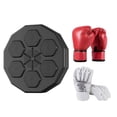 thumbnail image 1 of Máquina de boxeo Máquina de boxeo con música ligera RGB Equipo de boxeo con objetivo de pared para adultos con 2 pares de guantes para practicar karat Mano blanca, 1 of 8