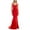 Red, variant on B. DARLIN Womens Satin Ruched Evening Gown Dress, Red, Juniors, 9/10