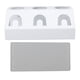 thumbnail image 1 of Accesorio eficiente para guardar refrescos de forma organizada: rejilla para secar botellas de refrescos con 3 orificios y tapete de silicona, color blanco, 1 of 8
