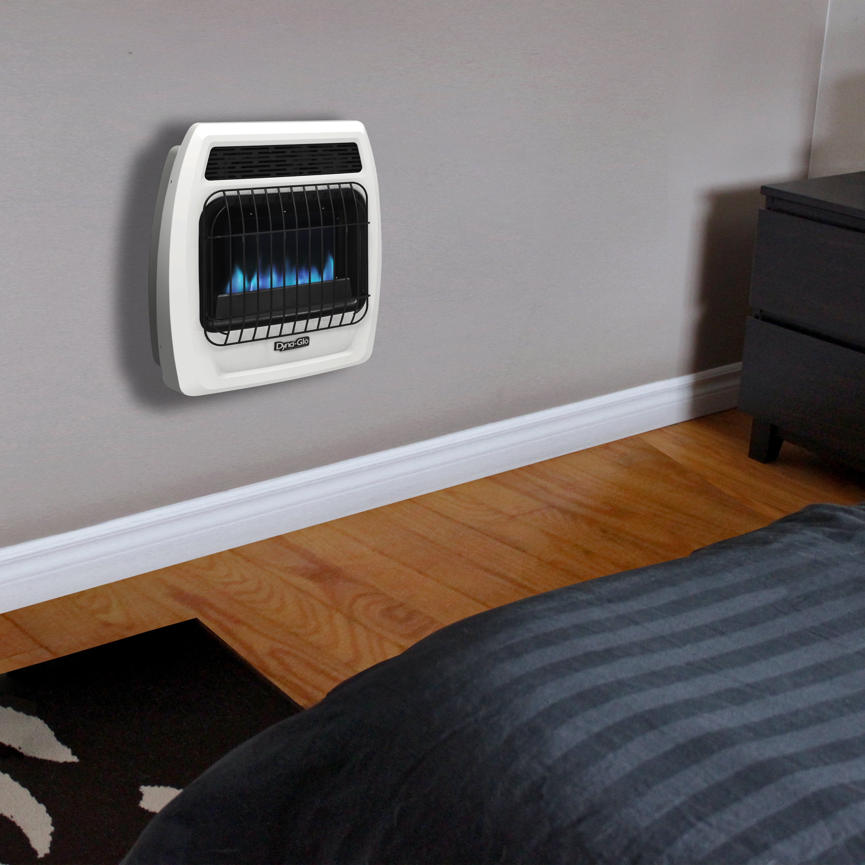Dyna-Glo 10,000 BTU Natural Gas Blue Flame Vent Free Thermostatic Wall  Heater - Walmart.com