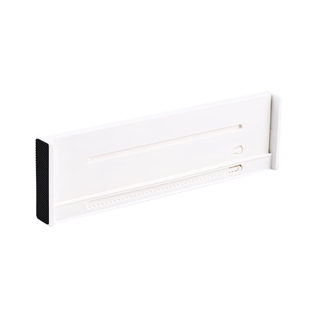 Mesas Finales Del Dormitorio con Divisor de Cajones Organizador Expandible Ajustable, Plástico Blanco 37x9.5cm para Organizadores de Cajones de Cocina Y Almacenamiento, Baño Y Oficina