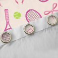 thumbnail image 2 of Manfei Tennis Sports Curtains Pack of 2 (52x84), Princess Bow-tie Black Out Curtains, Teenager Boys Girls Blackout Curtains for Bedroom, Living Room Curtains Bedroom Decoration, 2 of 6