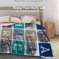 thumbnail image 4 of AISENIN Personalized Dad Gifts for Fathers Day Birthday Custom Blankets with Photos Gifts for Dad Customized Dad Blanket Best Dad Ever Throw Blanket Papa Gifts, 4 of 5