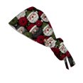 thumbnail image 6 of Wutalume Christmas Print Adjustable Work Beanie, Casual Washable Skull Cap for Women, Perfect for Nurse, Chef, or Salon, Ponytail Friendly,Deep Red, 6 of 6
