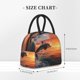thumbnail image 2 of Easygdp Sunset Dancing Dolphin B Bolsa de Almuerzo Insulada Grande, Forro de Aluminio, Diseño Espacioso, a Prueba de Fugas, Ideal para Trabajo, Picnics, Viajes y Actividades al Aire Libre, 2 of 6