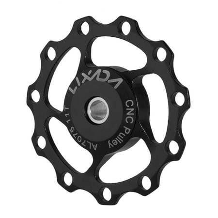 Lixada 1pc 11T Rear Derailleur Guide Aluminum Alloy Pulley Jockey Wheel Disc Bearings Pulley Replacement