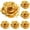Gold*10pcs, variant on Black Roses Artificial Flowers, 1 Pcs Fake Silk Black Flowers Real Looking Faux Blossom Rose Flower Head for Wedding Bouquet Party Decor DIY Crafts Floral Arrangements