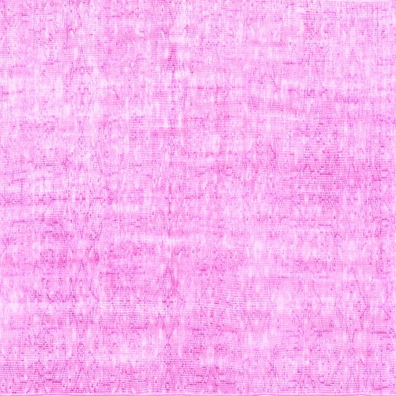 Ahgly Company Indoor Square Persian Pink Traditional Area Rugs, 8' Square