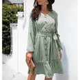 thumbnail image 3 of Vestido de mujer,Vestido de mujer Escote en V Vestido suave Vestido de mujer elaborado con cuidado, 3 of 6
