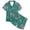 a-Dark Green32, variant on FINALGANG Girls Valentine's Day Homewear Set Heart Printed Short Sleeved Button Lapel Top Loose Fit Shorts Outfit For Kids Casual Daily Home Relaxation Cozy Set