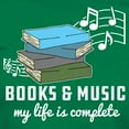 thumbnail image 3 of CafePress - Books And Music Women's Classic T Shirt - Women's Traditional Fit Dark T-Shirt, 3 of 4
