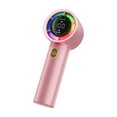 thumbnail image 2 of ZhyrZng 2025 New High-speed Refrigeration Fan Handheld USB Brushless Intelligent Digital Display 100 Mini Portable Fan Mini Fan Pink Portable Desktop Handhold Waist Fan, 2 of 6