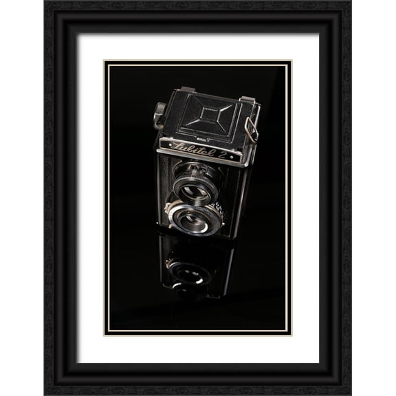 Hosseinartpics 11x14 Black Ornate Wood Framed with Double Matting Museum Art Print Titled - Negative