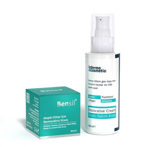 Bensil, Moisturizing Cream 20ml and Repair Maintenance Cream 100ml Set for atopic skin