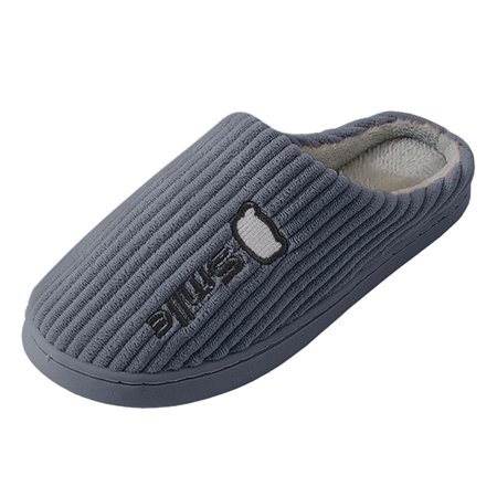 

Slippers for Women Women Winter Home Embroidered Cotton Slides Slippers Casual Home Shoes Womens Slippers Suede Grey 44-45